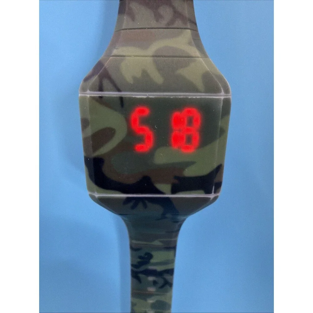 Collezio Camo LED Digital Watch –Hidden Display | Touch Screen Style New Battery